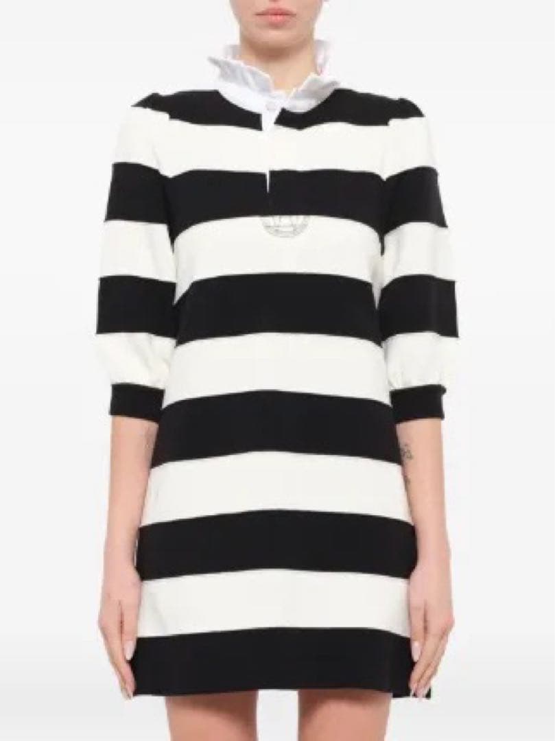 MARC JACOBS橄榄球衬衫连衣裙边框