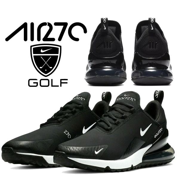 耐克 Air Max 270 高尔夫球鞋 黑白色/热粉色 NIKE AIR MAX 270 GOLF blk/wht-hot punch ck6483-001