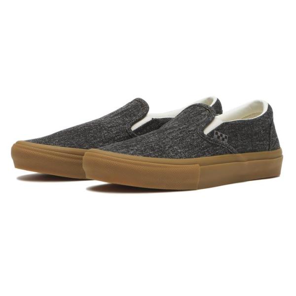 VANS 万斯 滑板一脚蹬 滑板休闲鞋 VN0A5FCAQ47 黑色牛仔布