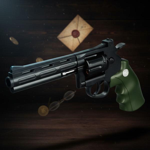 马格南之星 玩具枪 海绵弹 弹壳式 射击玩具 软弹左轮 友爱玩具 TY-1126