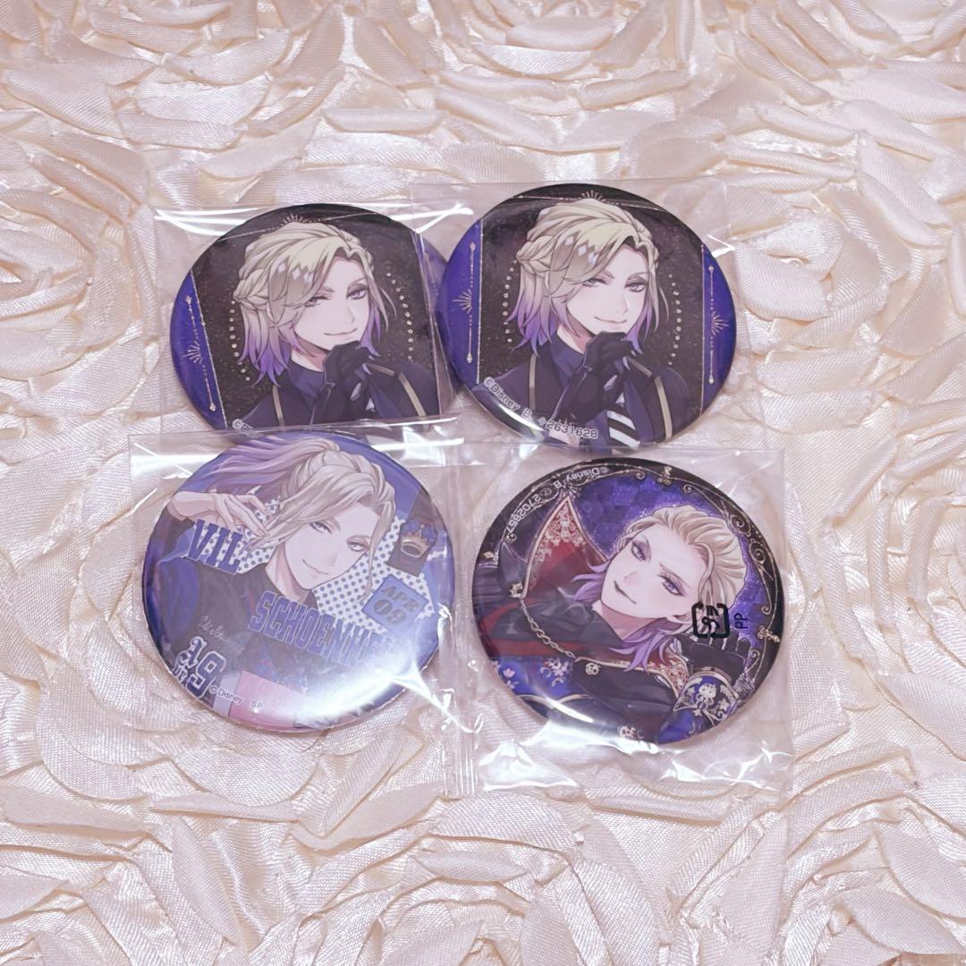 Twisted Wonderland Vil Can Badge 4-Piece Set – Bundle Sale