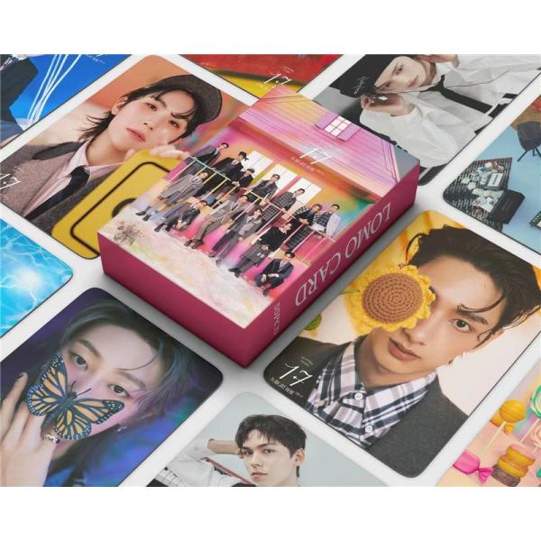Seventeen商品照片卡55张套装traka Seventeen照片全员照片卡K-POP韩国偶像17 IS RIGHT HERE应援小物LOMO卡SVT