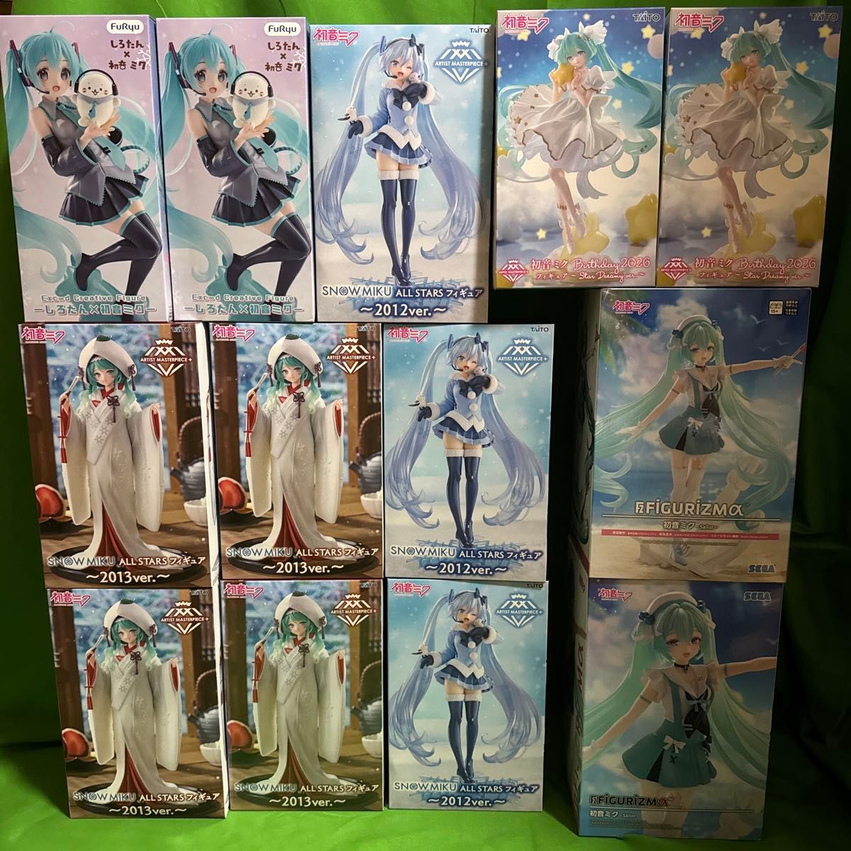 初音未来 奖品手办 13件套 整体出售