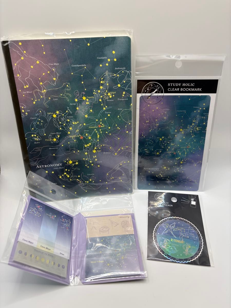 STUDY HOLIC ASTRONOMY文具套装笔记本贴纸