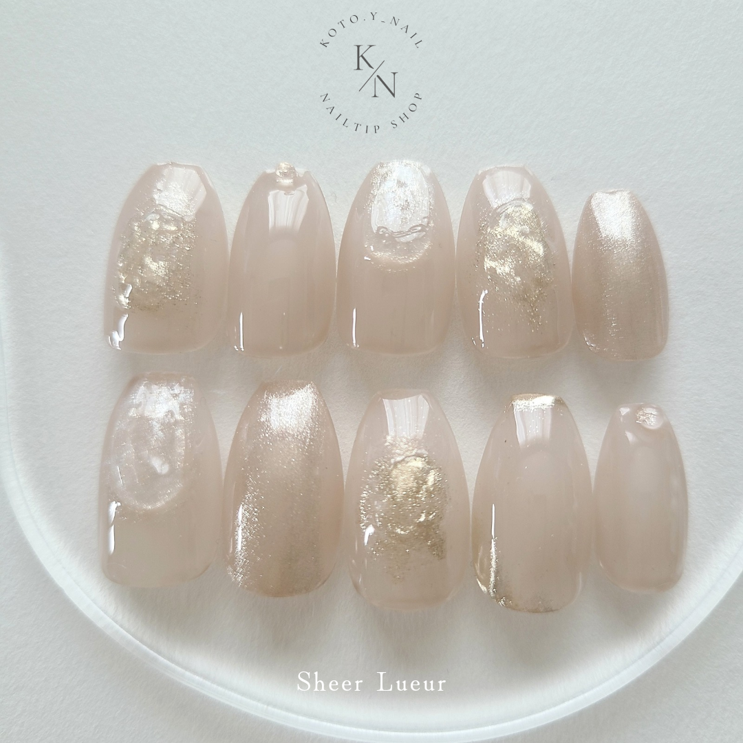 Sheer Lueur Nuance Nail Bridal Wedding Bride Wedding Ceremony Pastel Color Coming-of-Age Ceremony Dewy Simple Sheer Effect Muted Tones Gel Nail Summer Elegant Mature Cute