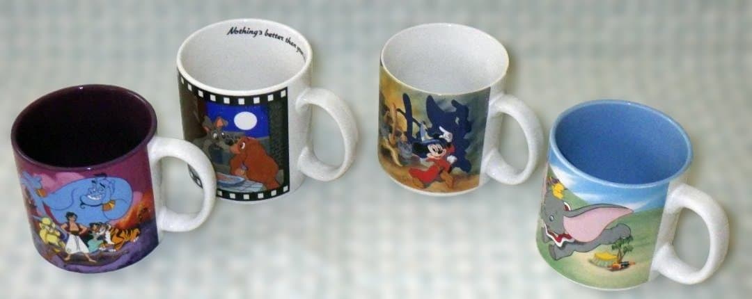 【复古】1990年代迪士尼马克杯 4件套
