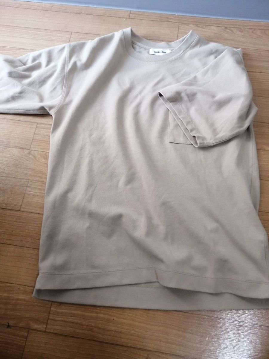 United Arrows 短袖口袋T恤 米色