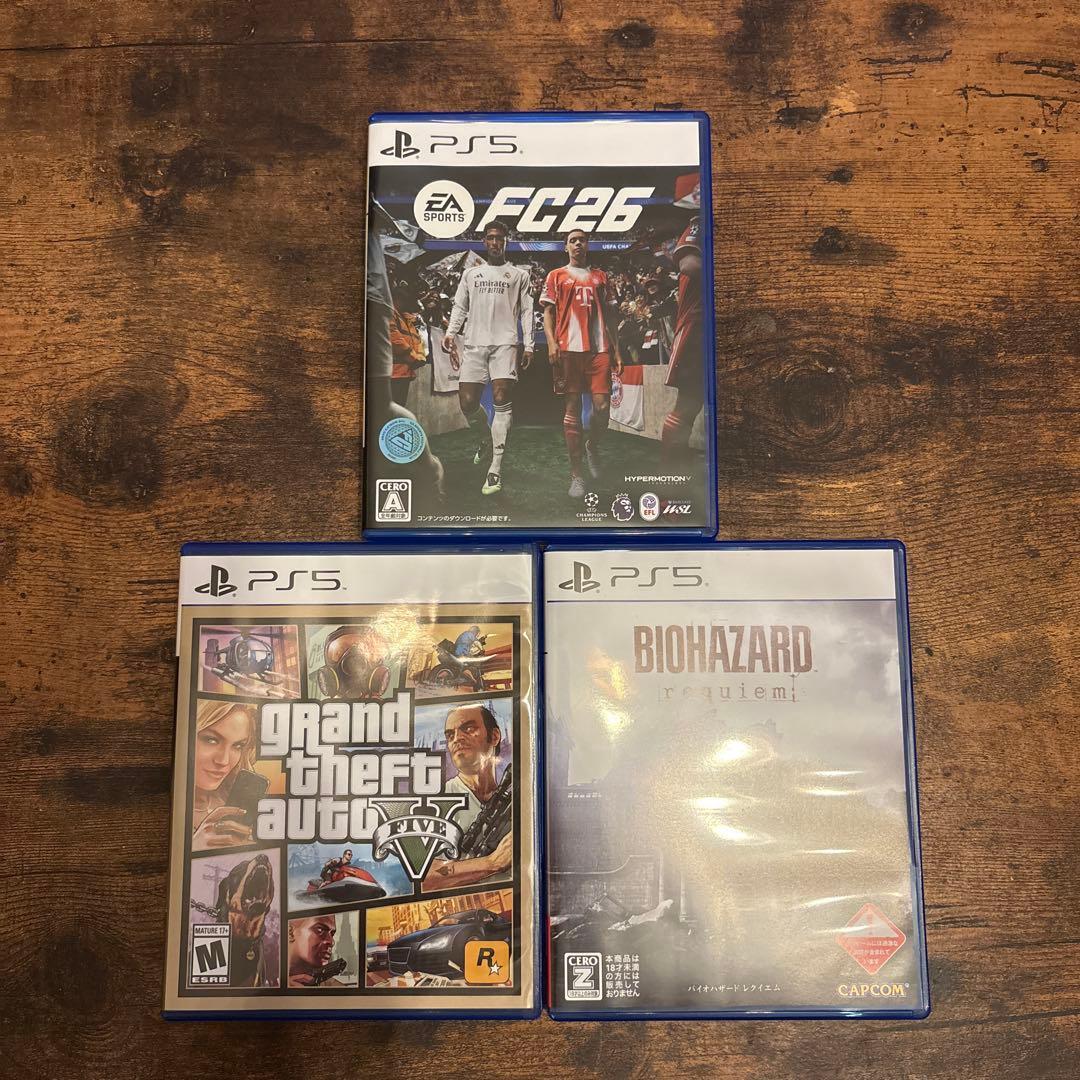 PS5 FC26 GTA5生化危机软件3套