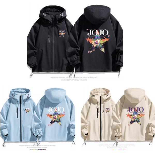 2026新品 《JOJO的奇妙冒险》 风 周边商品 游戏夹克 春秋男女通用 连帽外套 穿着周边