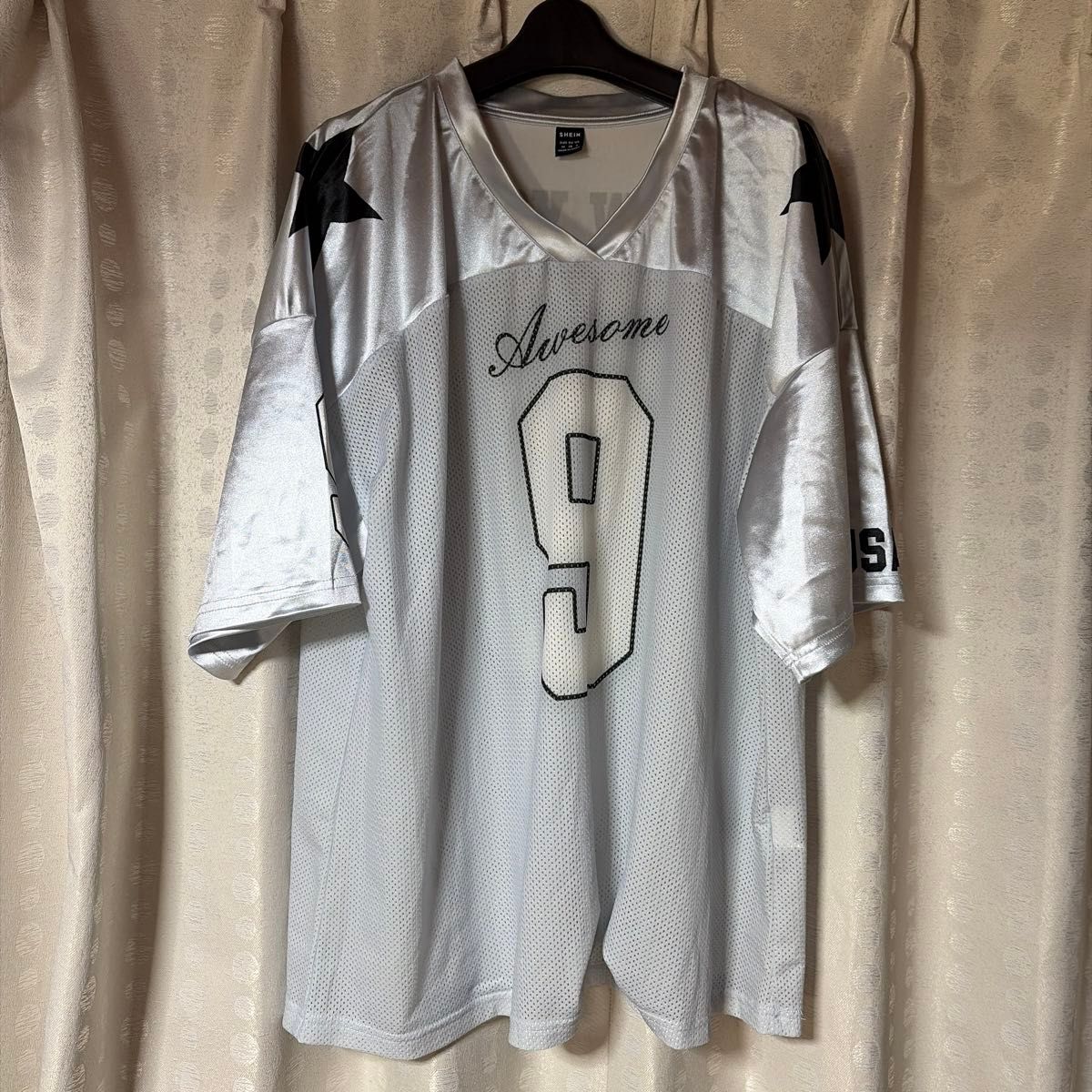 SHEIN Awesome 编号 足球衫 比赛衬衫 白色