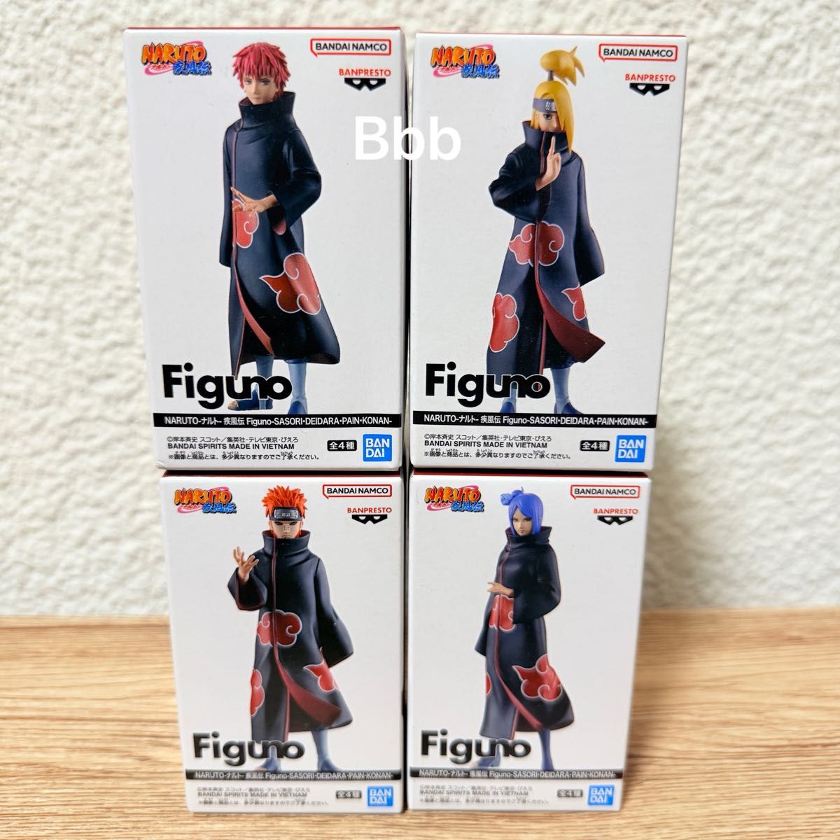 NARUTO - Naruto Shippuden Figuno Sasori Deidara Pain Konan 4-Piece Set New Unopened