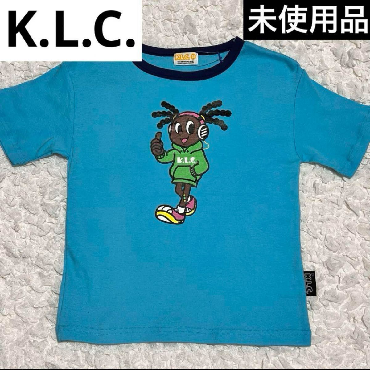 价格咨询 × 新品K.L.C. 短袖t恤衫浅蓝色Y2K凯尔西凯尔西一点上市0稀有