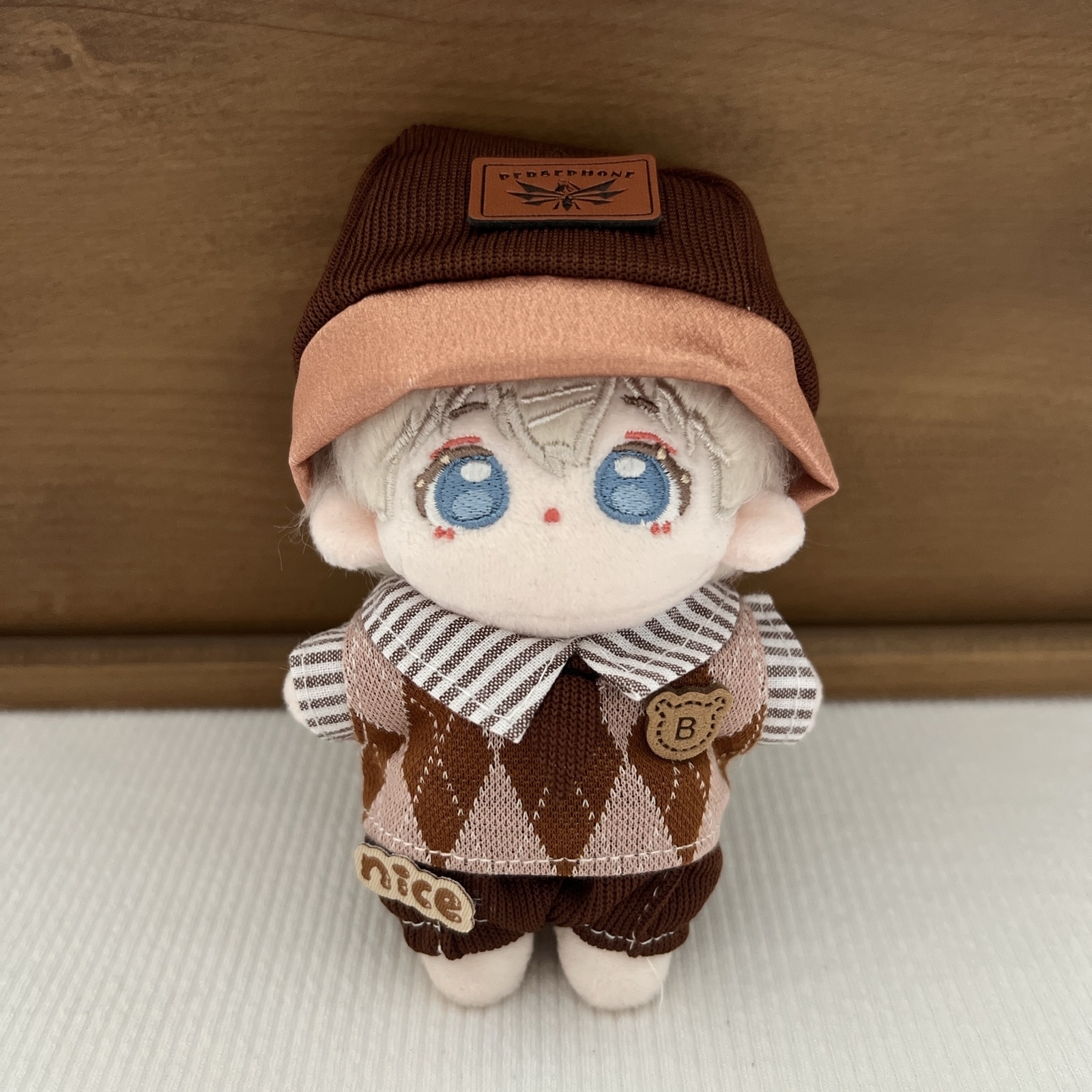10cm 5点套装毛绒玩具毛绒玩具活推活换衣服帽子