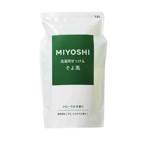 Miyoshi Soap Liquid Soap Soyo Kaze Refill Standing Type 1000ml