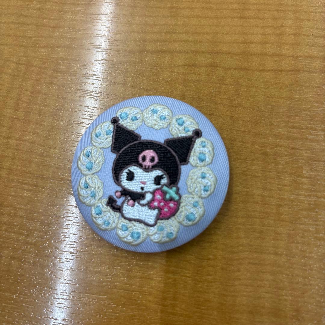 Kurumi Sanrio Character Embroidered Can Badge