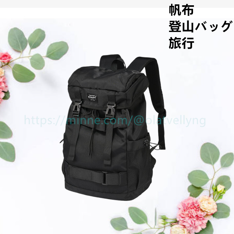 全新 帆布 大容量 简约 柔软 上班通勤 单肩包 双肩背包 男女通用 背包 登山包 旅行 高雅 防水·拒水 休闲