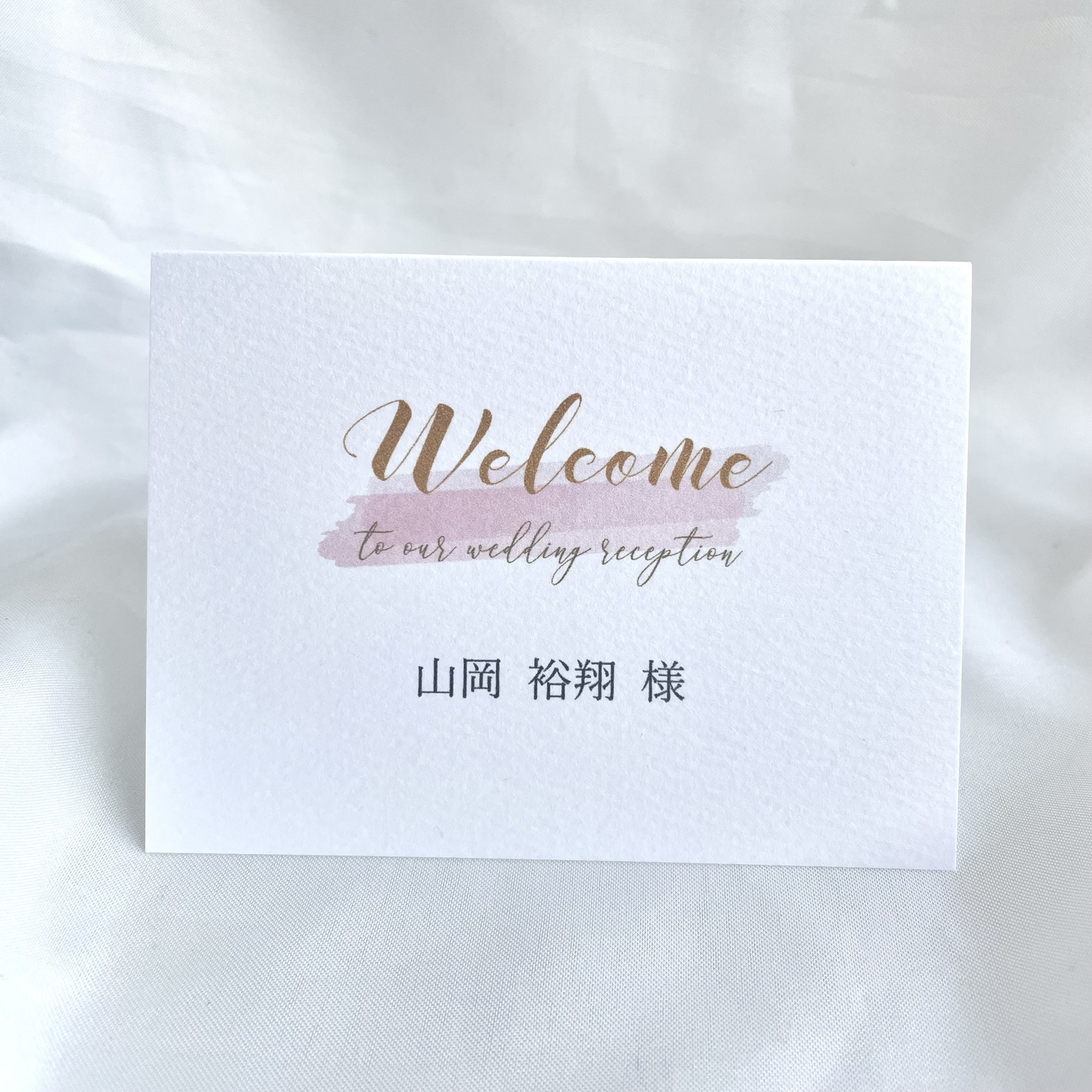 席札 pink 婚礼 simple◎
