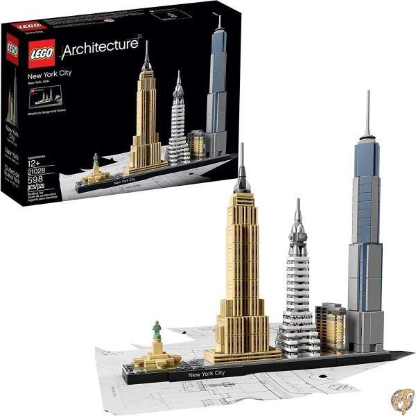 LEGO乐高建筑纽约市21028建筑模型模块并行进口品免费送货