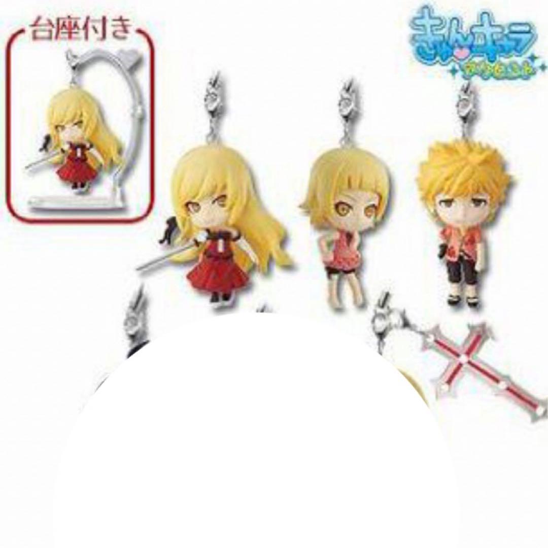 Monogatari Series Q Characters Figurine 3 Types Ichiban Kuji Strap