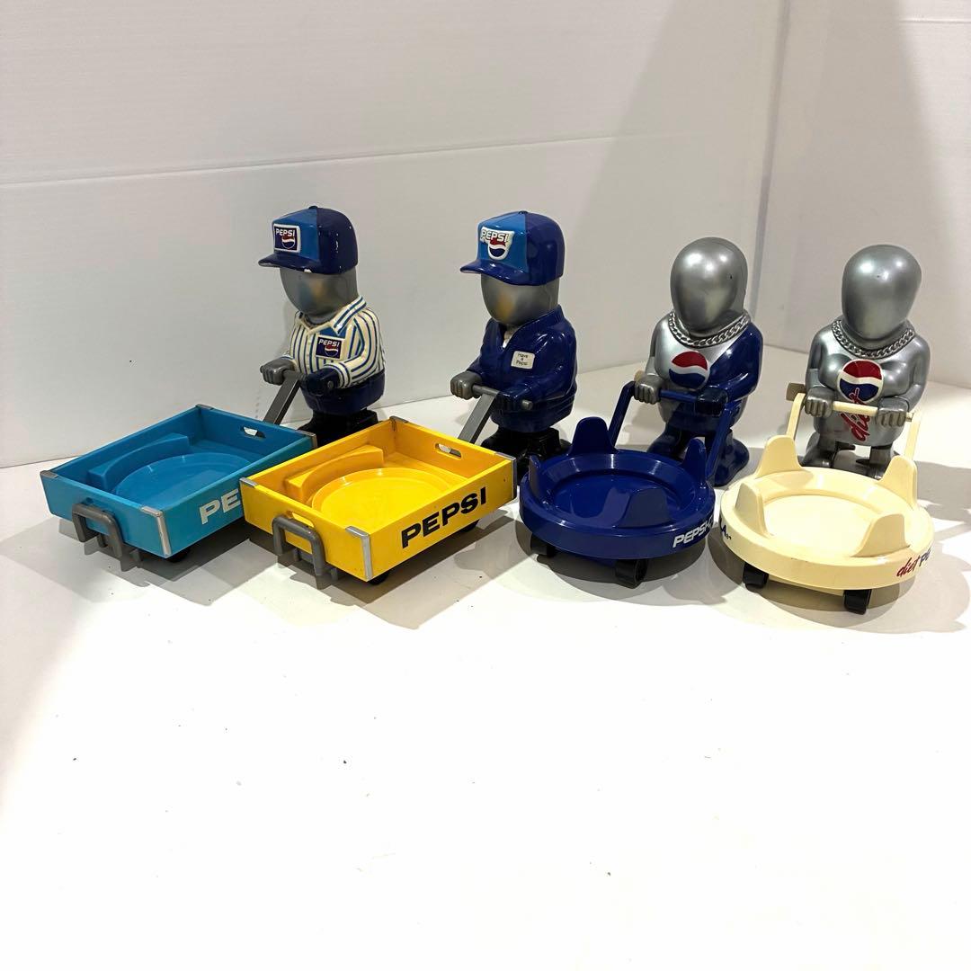 Pepsi Man Wind-Up Walking Figures 4-Piece Set Non-Commercial
