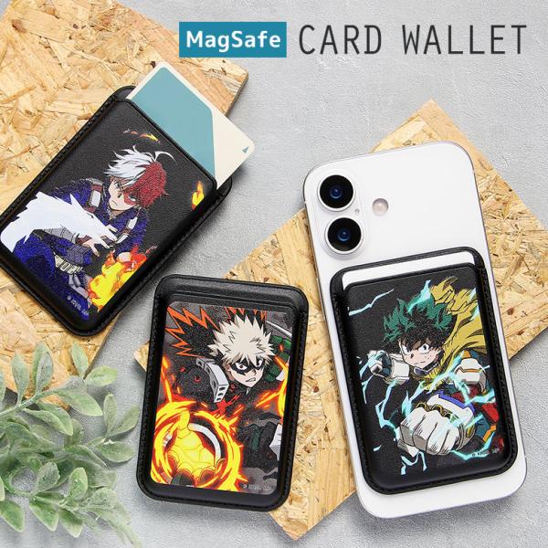 僕のヒーローアカデミア ヒロアカ MagSafe カードウォレット カードケース マグネット iPhone17/Air/16/15/14/13/1 bmha-22
