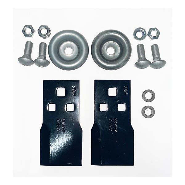 Oreck, Kyoritsu, ISEKI Agri Ride-On Mower Genuine Replacement Blade Knife & Mounting Bolt Set (for M14) (Part Number 0244-78010)