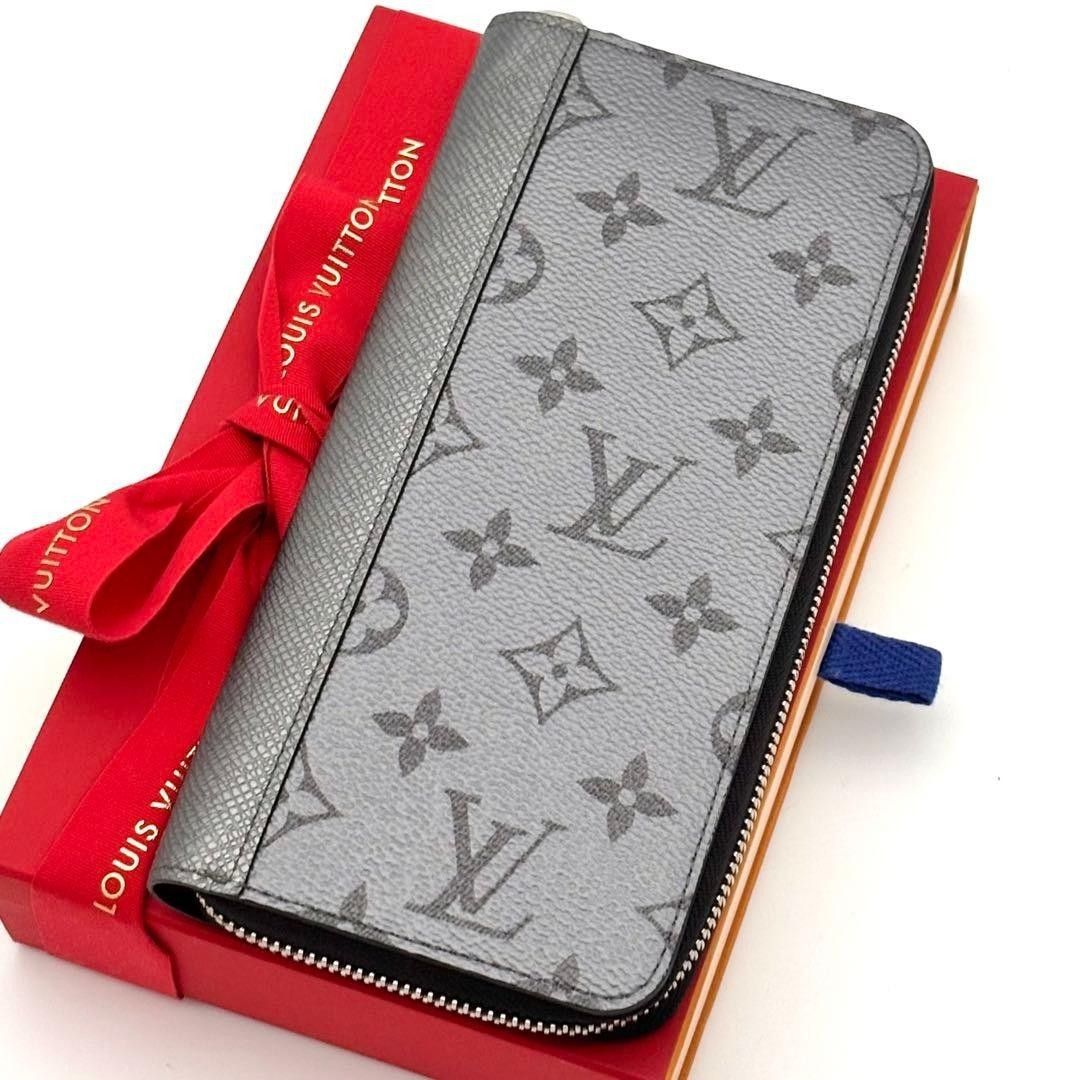 ☆未使用に近い☆Louis Vuitton ルイヴィトン 長財布 ジッピーウォレットヴェルティカル タイガラマ シルバー RFID