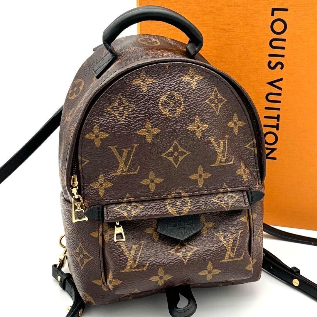 ☆美品☆Louis Vuitton ルイヴィトン バッグ リュックサック モノグラム パームスプリングスバッグパックMINI