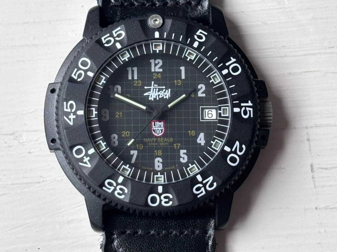 全新未使用 Stussy Luminox Navy SEALs 限量版手表 STUSSY