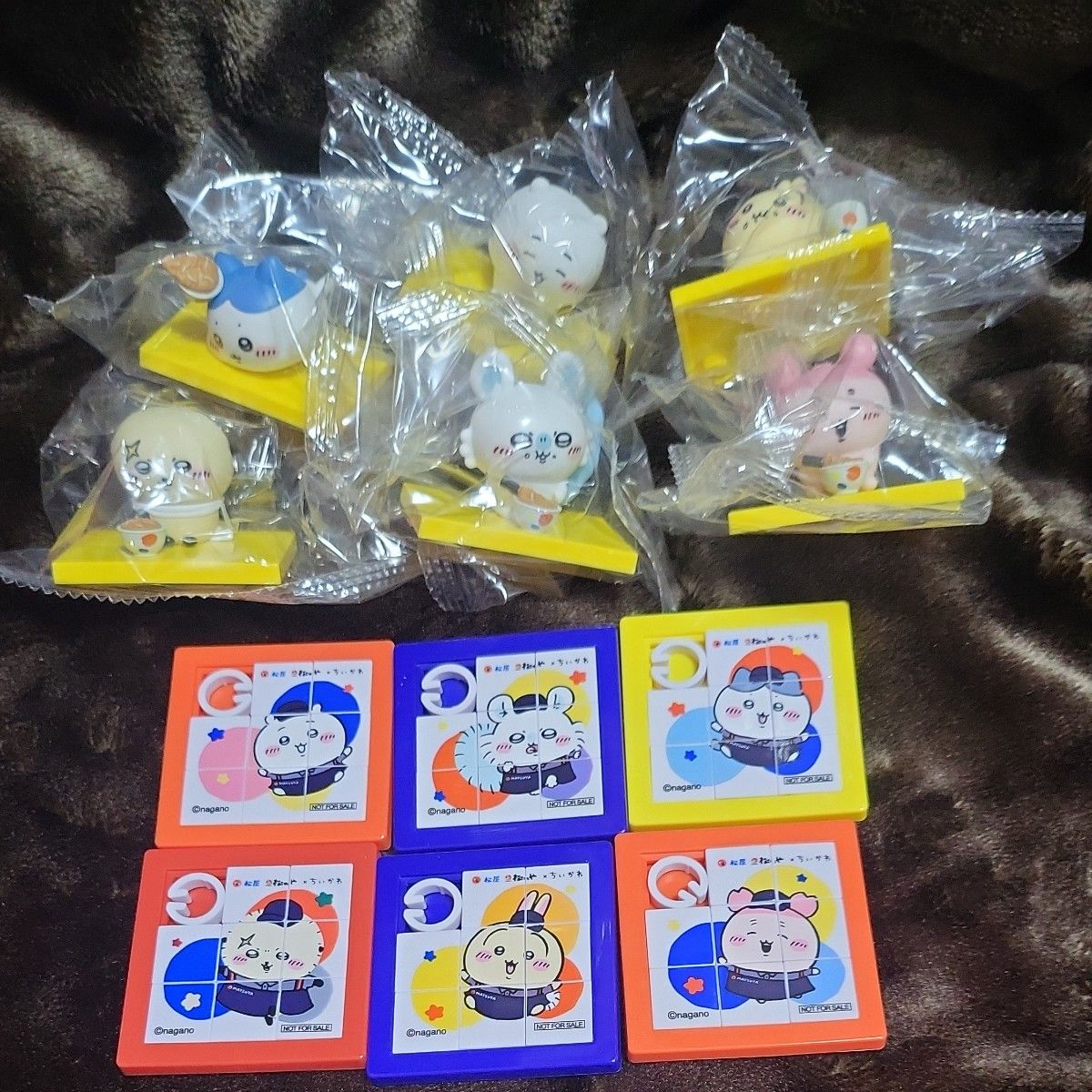 Chikawa Matsuya Collaboration Figure Set of 6 & Slide Puzzle Set of 6