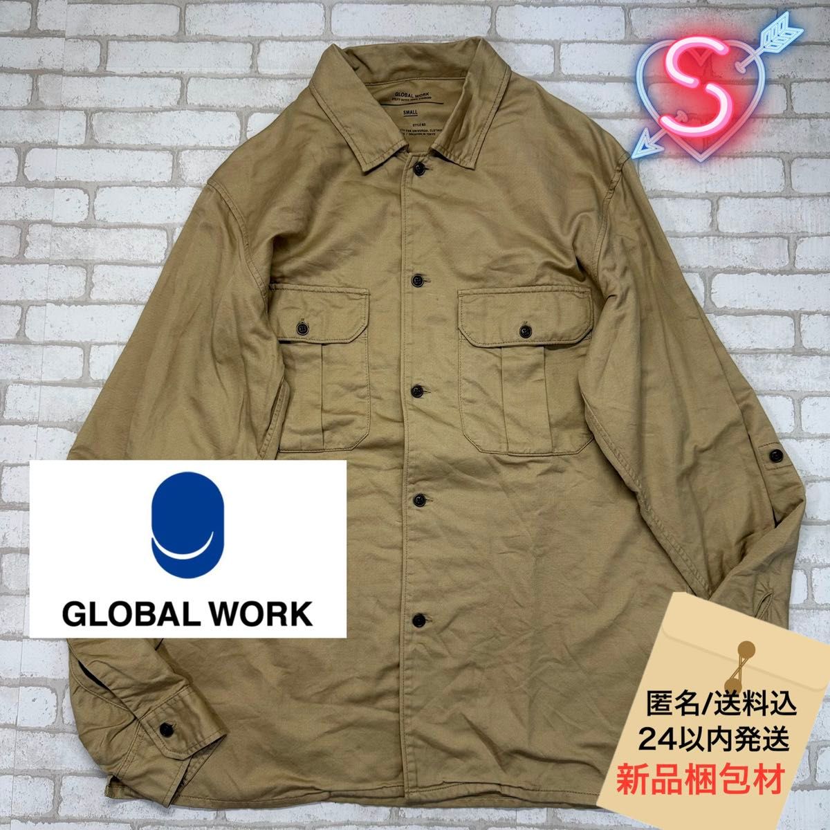 ■GLOBAL WORK 拉特卡色工装衬衫 衬衫夹克