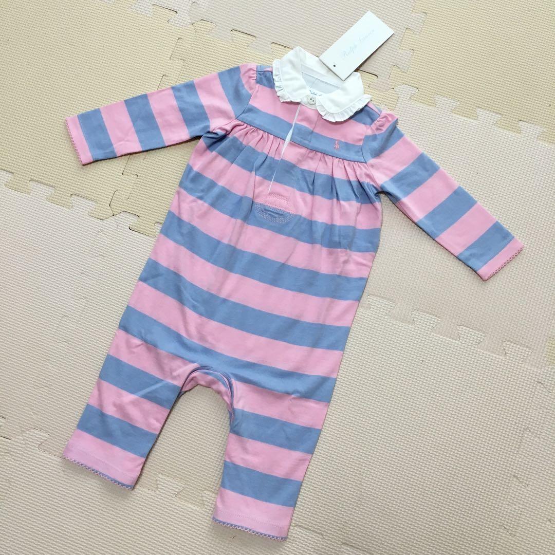新品♡拉夫·劳伦 条纹连体衣 6个月 70码 拉夫