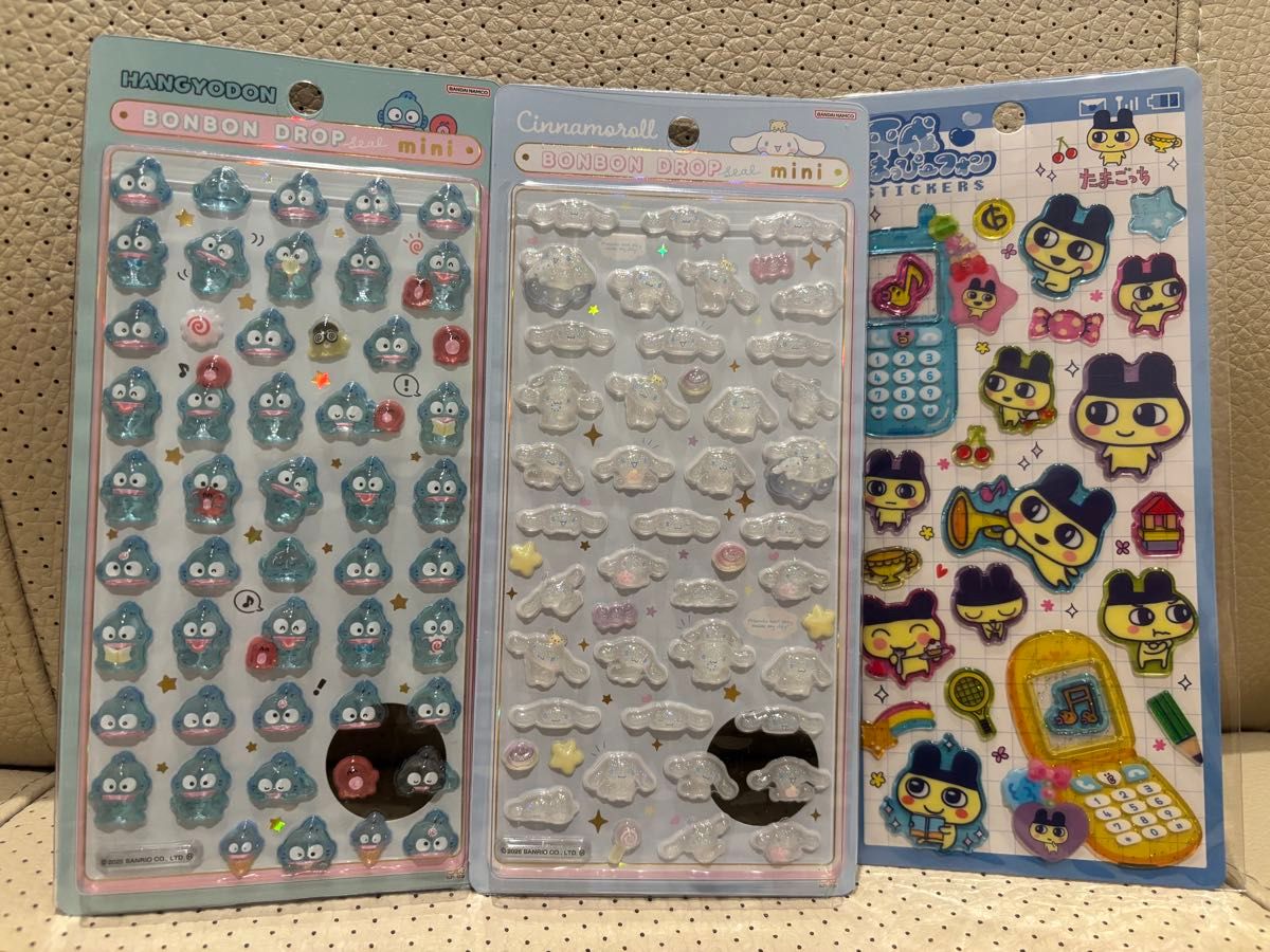 Sanrio Bond Drop Seal, Hangyodong, Cinnamoroll, Heisei Happy Phone, Mamechi, Tamagotchi, Bondro Mini