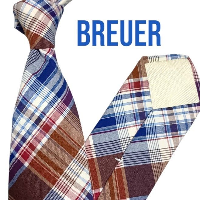 【品相极佳】BREUER 船舶款 意大利制造 100%棉 马德拉斯格纹 布鲁威尔