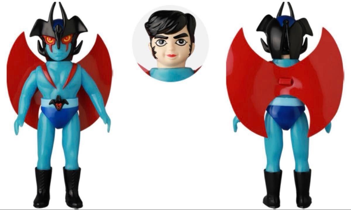 Rare Devilman Soft Vinyl Medicom Toy Blue Glow-in-the-Dark Go Nagai