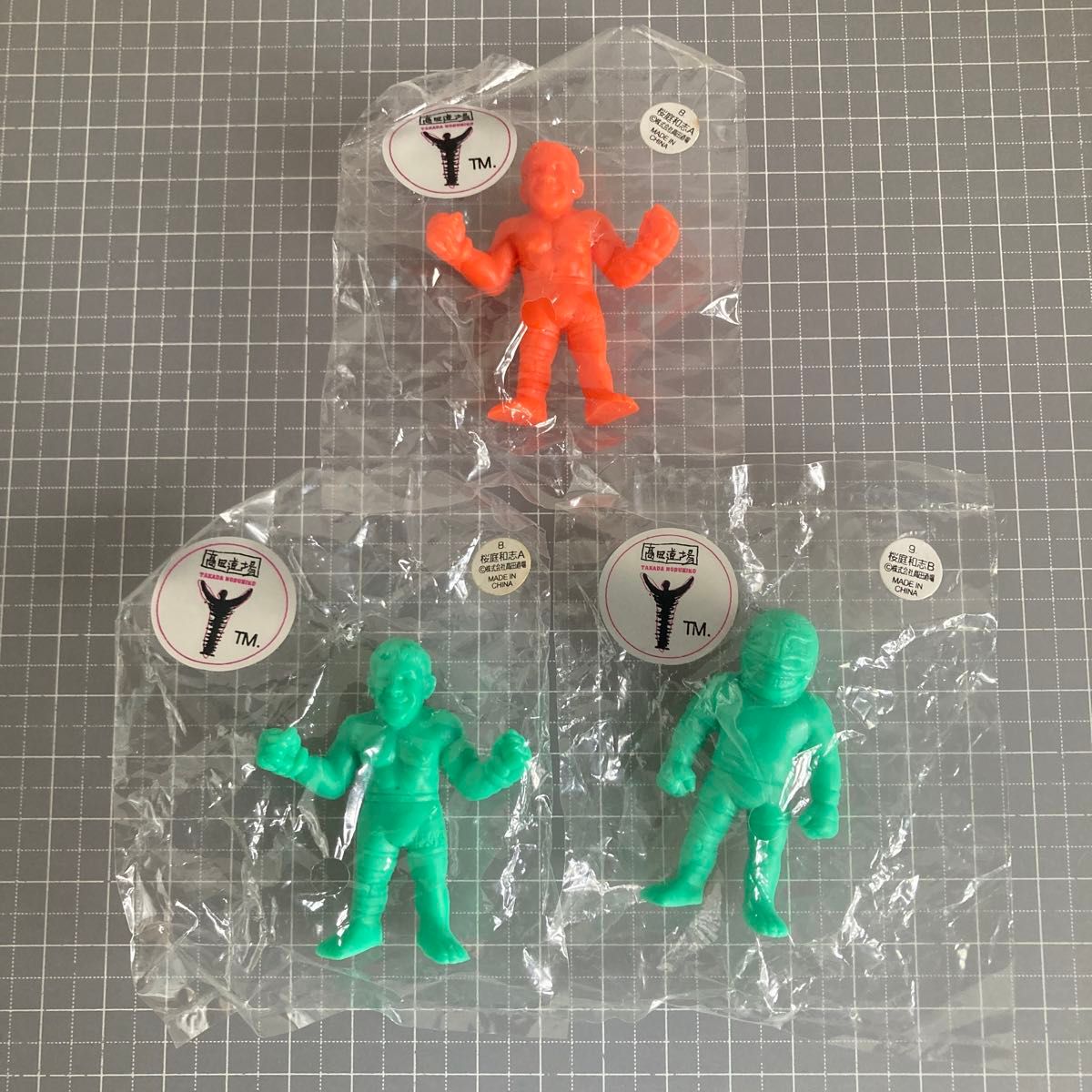 Wrestler Fighter Eraser Keshigomu Figure Eraser Doll Combat Sports Pro Wrestling Wrestler Bundle Set Kazushi Sakuraba