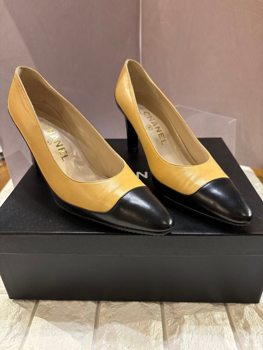 #瑕疵品#香奈儿 #米色·黑色#女士 #高跟鞋#时尚