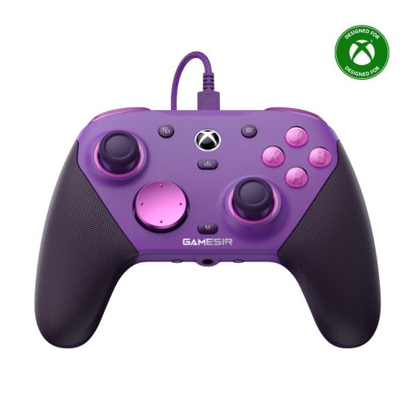 GameSir G7 Pro 紫色 无线 有线 游戏手柄（获Xbox官方授权，适用于Windows PC与Android，2.4GHz蓝牙、USB Type-C接口，内置陀螺仪，附充电底座）