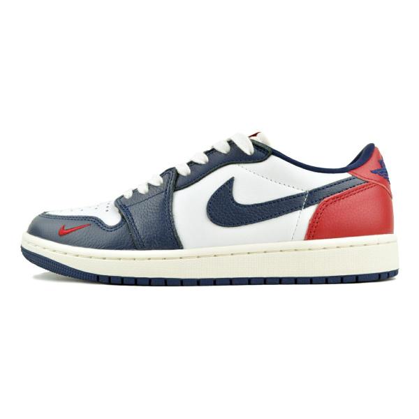 耐克 AIR JORDAN 1 复古低帮 OG 顶峰白/健身房红 hq2993-100 耐克 空气乔丹1 复古低帮 OG 顶峰白 健身房红