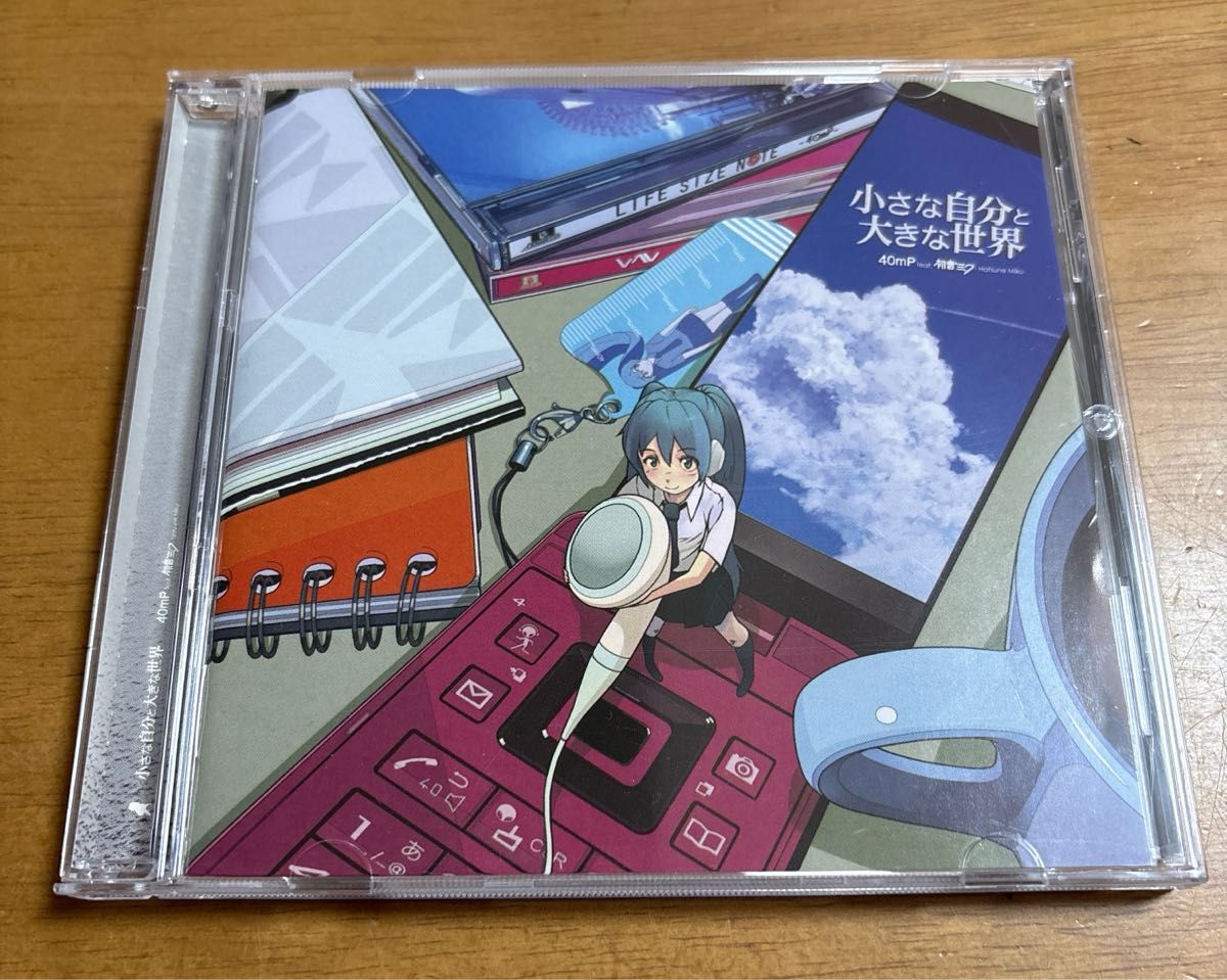 样品盘 CD 小小的自己与大大的世界 40mP feat. 初音ミク GUMI QWCE-10036 无侧标