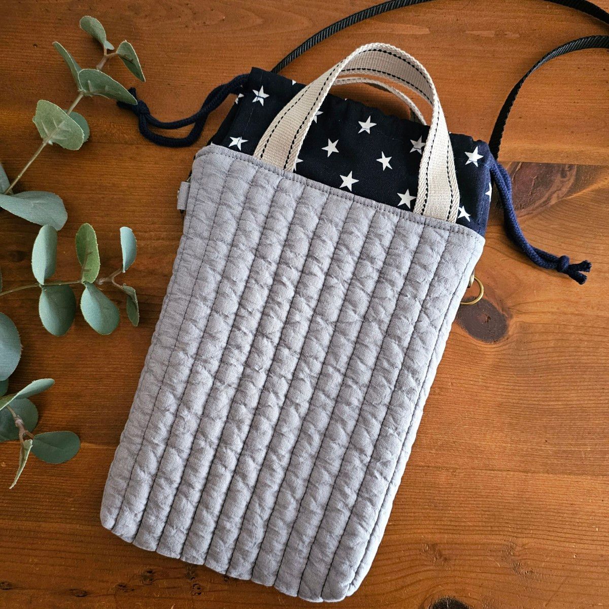 Korean Quilt (Iblu Nuvi) 2-Way Nuvi Shoulder Bag, Smartphone Shoulder Bag, Handbag, Pochette, Handmade