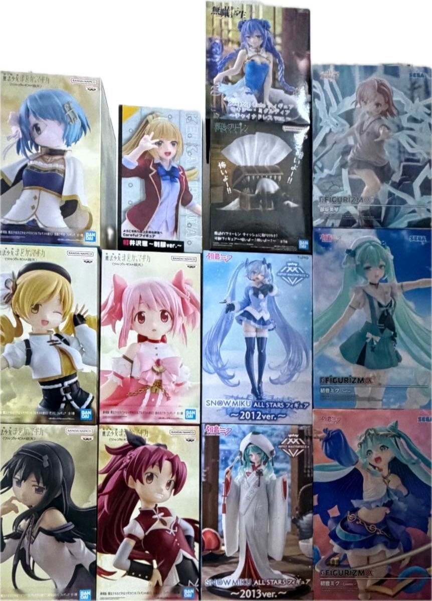 美少女抓娃娃机手办 13件套装 初音未来 魔法少女小圆