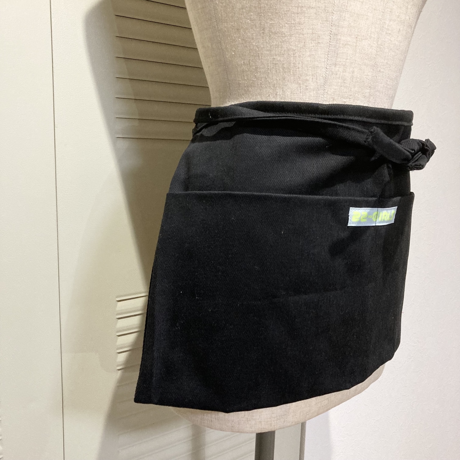 RASSHAI APRON ▶围裙·黑色·露营·户外·居酒屋·腰布·简约·美容院