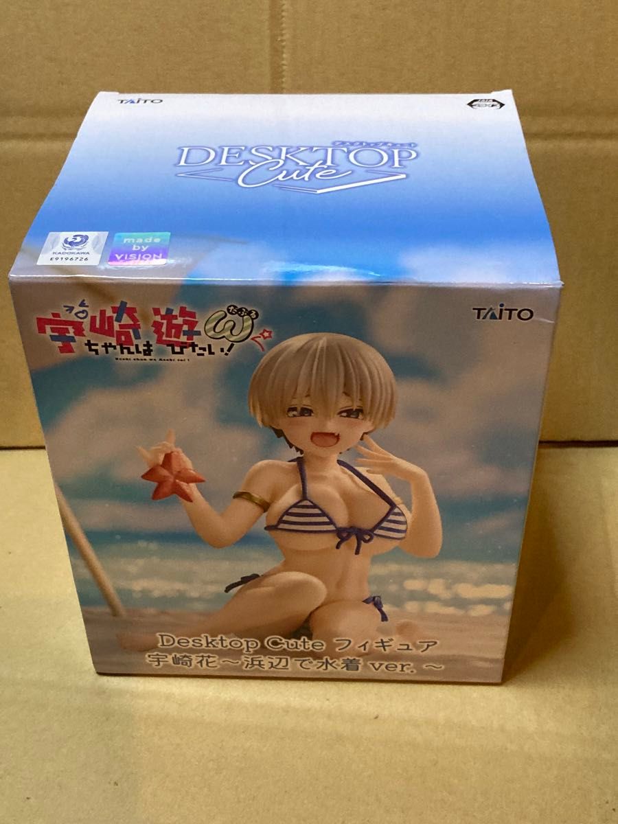 With Box Taito Desktop Cute Figure Uzaki-chan Wants to Hang Out! Hana Uzaki Beach Swimsuit ver.