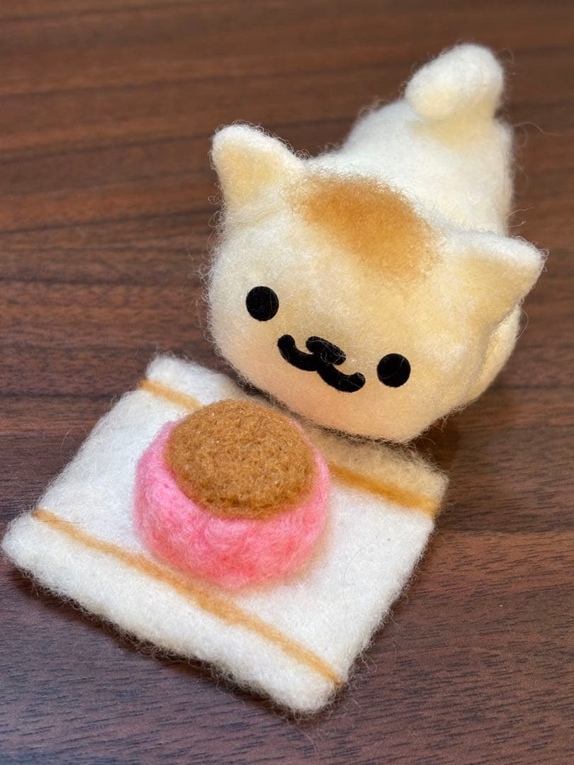 针毡 饭饭猫 手工摆件