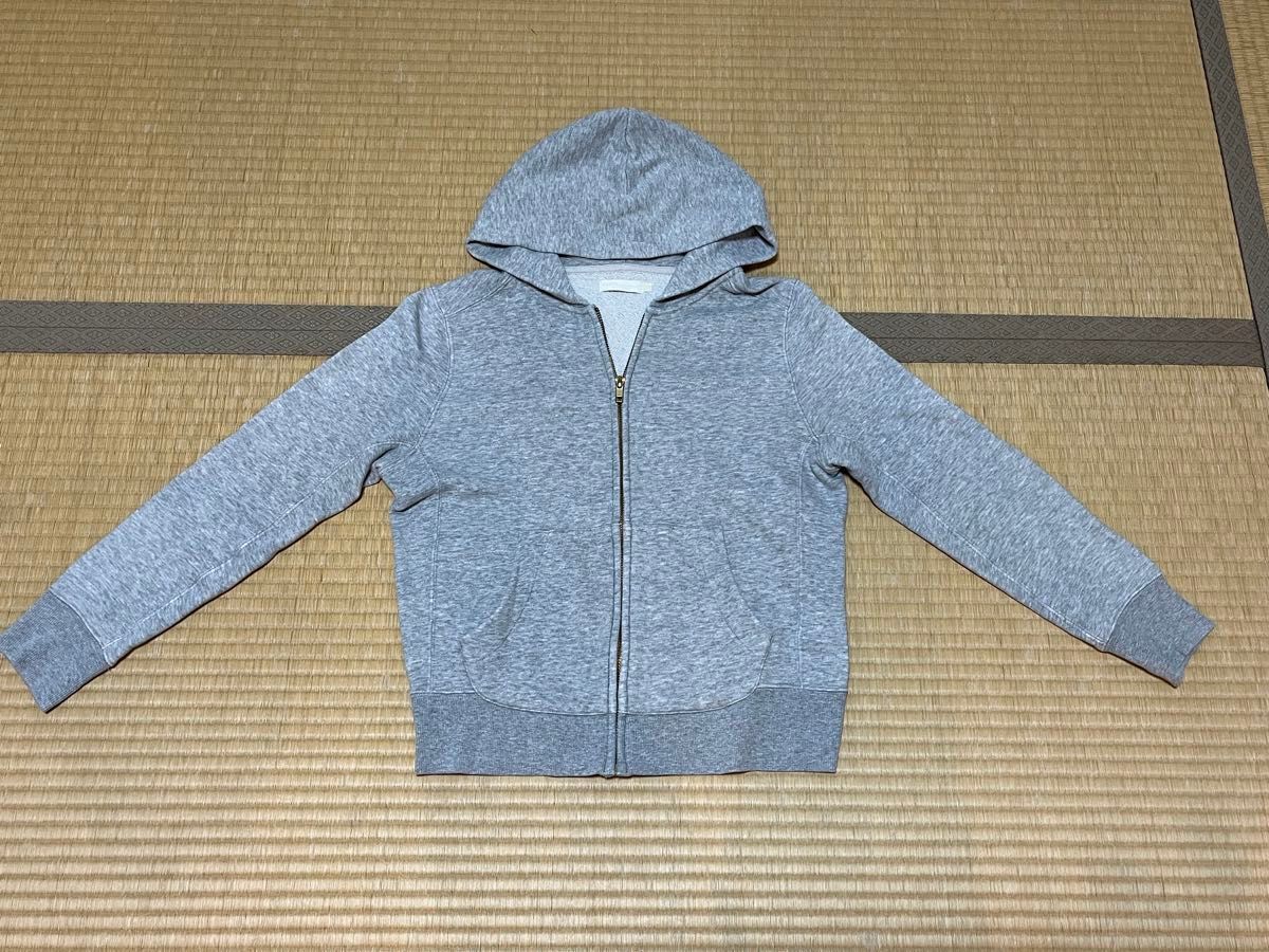 earthジップアップパーカー グレー