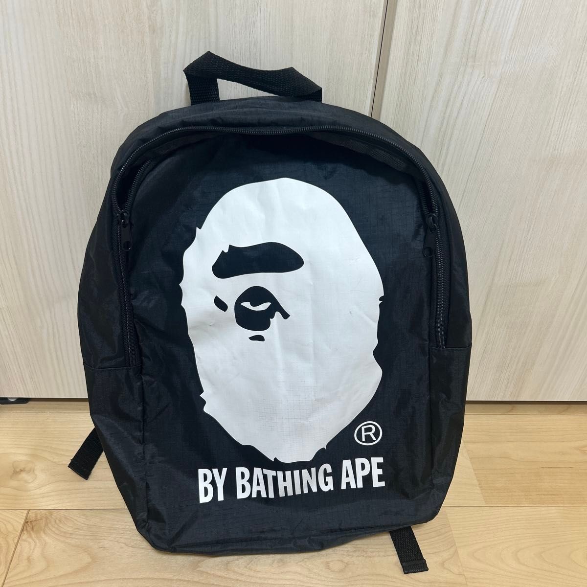 A BATHING APE A Bathing Ape 双肩背包 黑色 猿脸标志