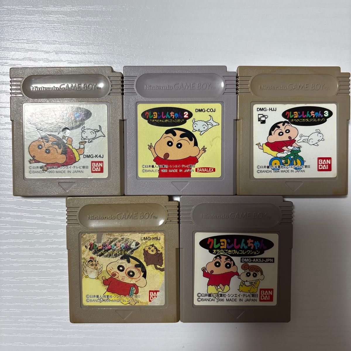 Game Boy游戏软件 蜡笔小新 5本套装 打包出售