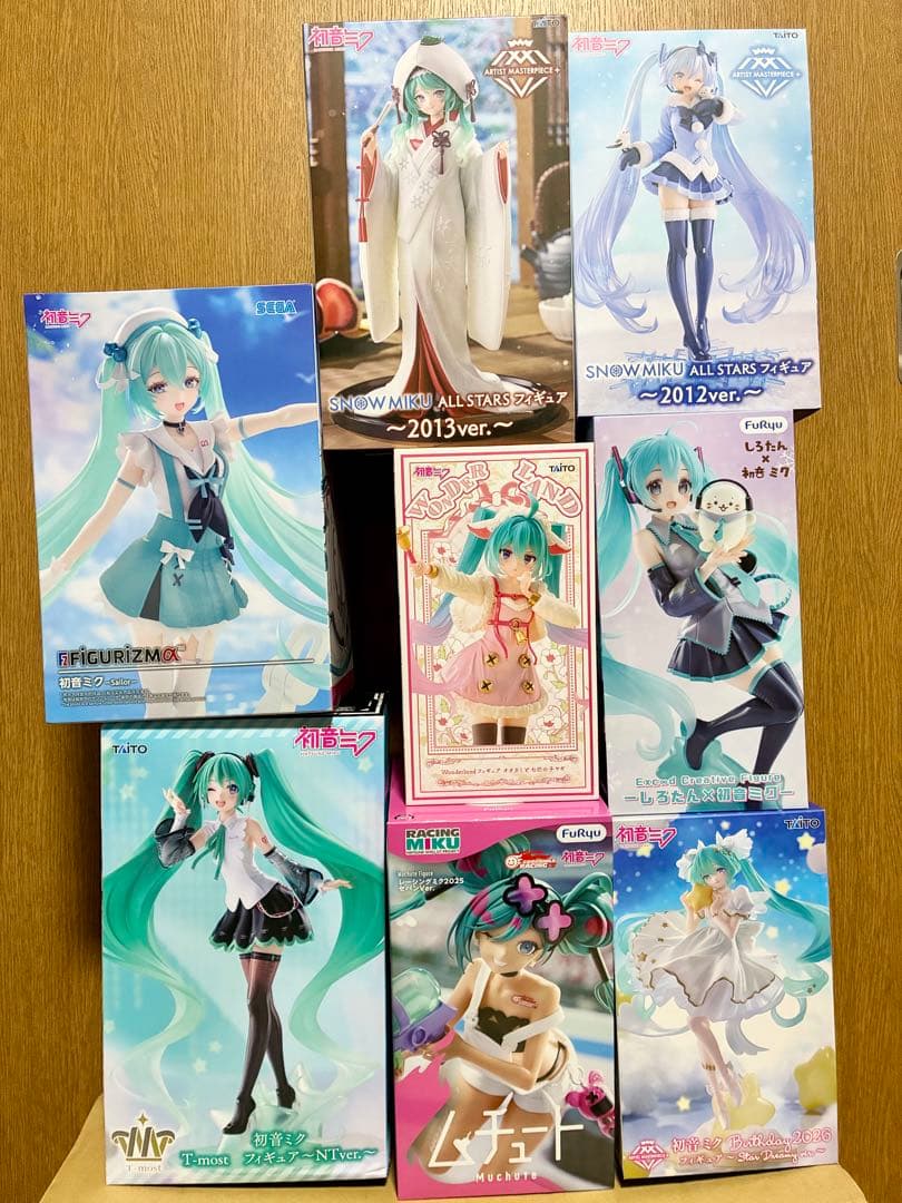初音未来 Prize手办 8件套装 打包出售