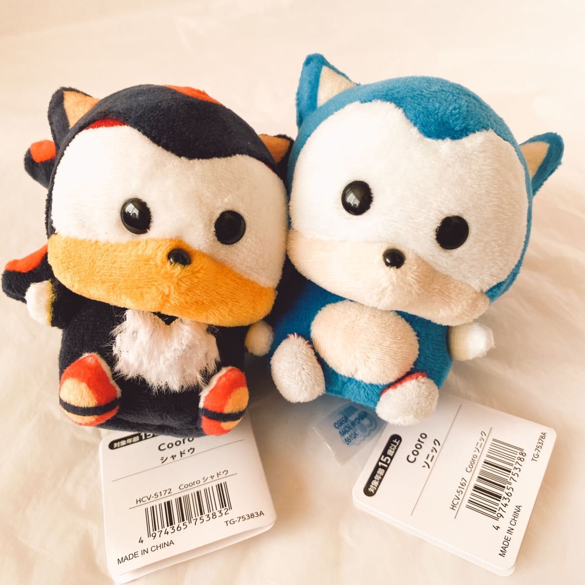 Cooro こーろ ソニックとシャドウ　セガストア東京 限定　ぬいぐるみ　Sega store Tokyo ソニックザヘッジホッグ